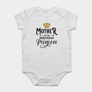 Mommy Of The Birthday Princess Matching Family T-Shirt Baby Bodysuit